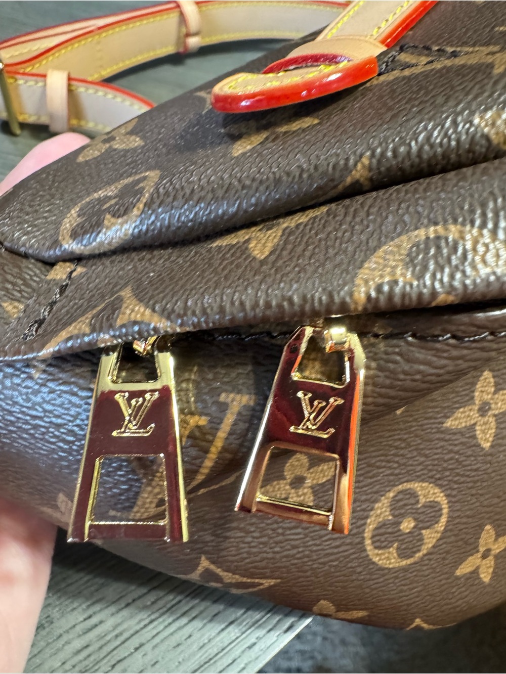 Louis Vuitton Monogram Mini Belt Bag in Brown with Tan Accent - Picture 6 of 9